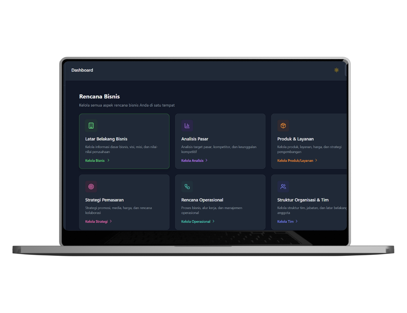 Dashboard Perencanaan Strategi